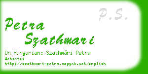 petra szathmari business card