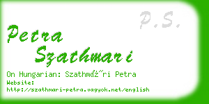 petra szathmari business card